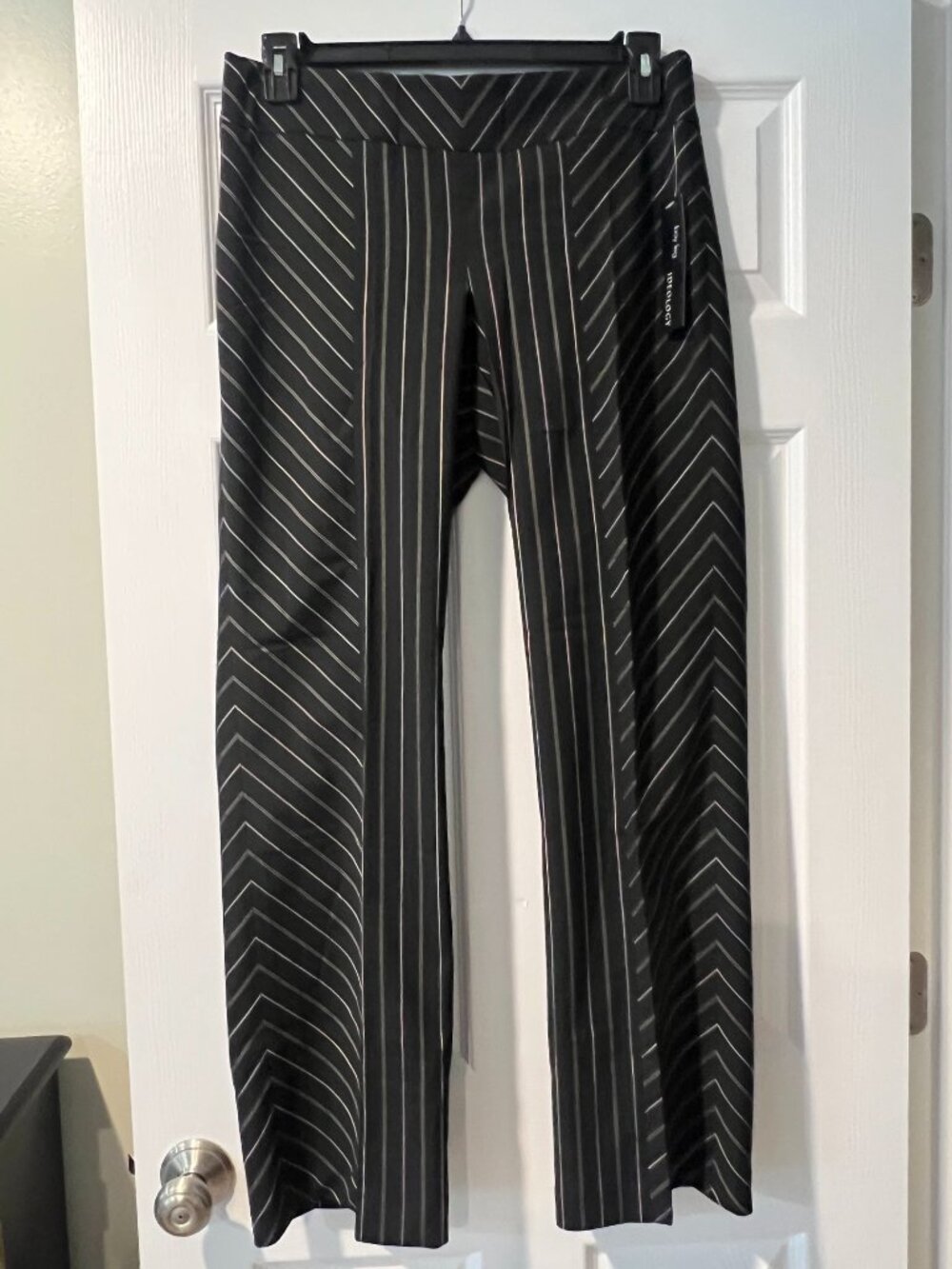 Ideology Pants Geometric Striped Design Size 10 NWT